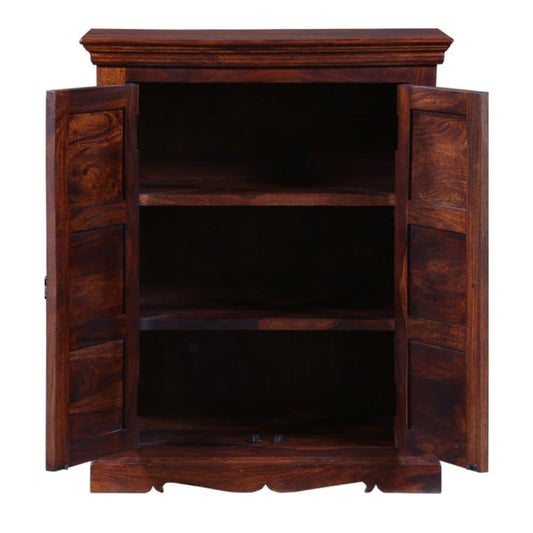 Furniture Wooden Cabinet for Storage | Cabinet for Living Room Furniture | Kitchen Cabinet Wooden Furniture | Sheesham Wood (Honey Oak)