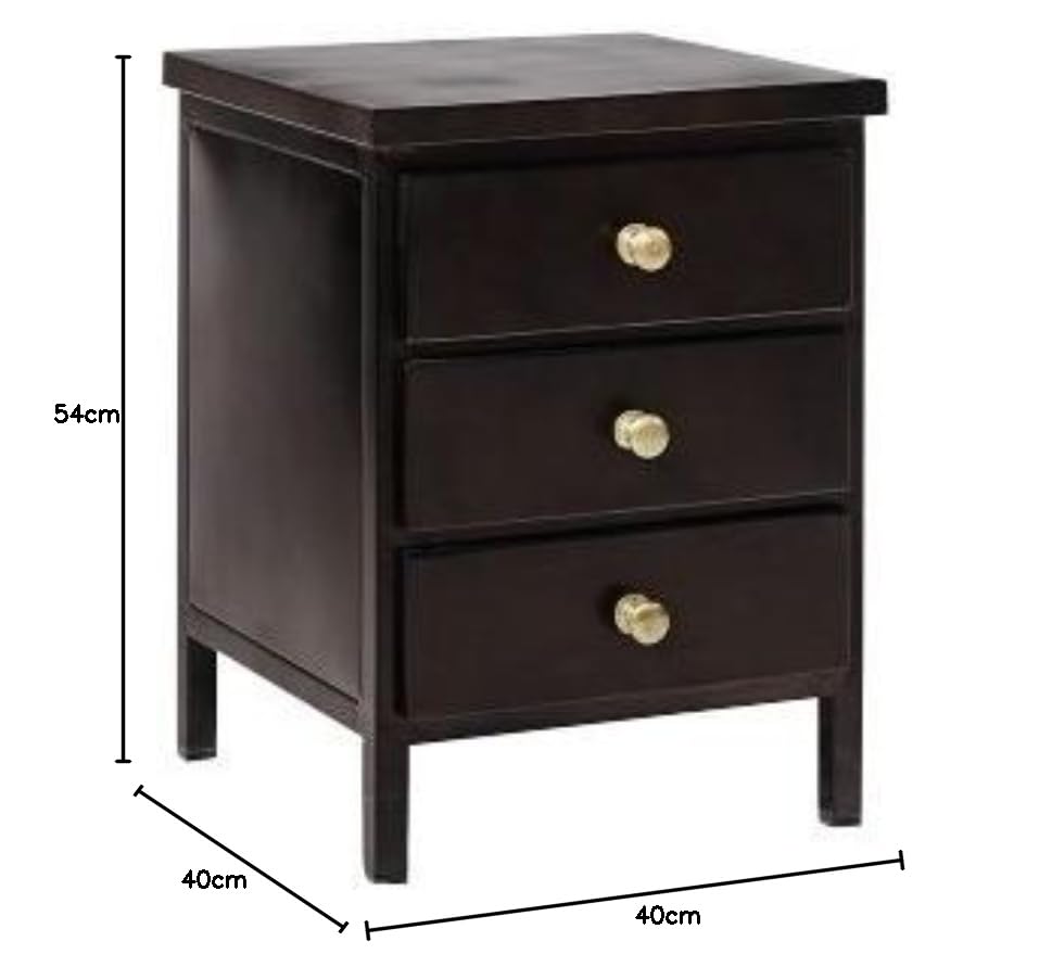Mango Wood Moura Bedside Table for Home