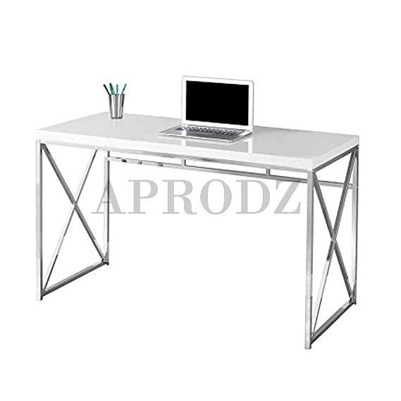 Mango Wood Wolfeng Study Desk Table for Home and Office | White Finish