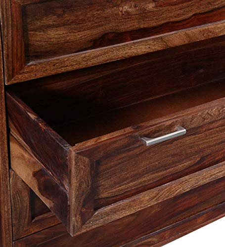 Durque Sheesham Wood Chest of Drawer - Provincial Teak Finish