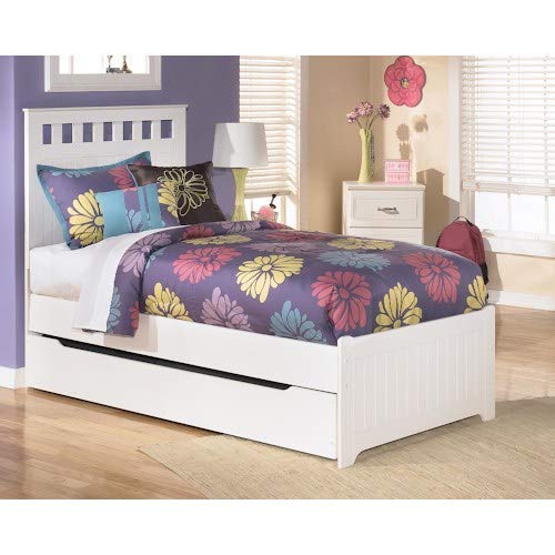 Solid Wood Trundle Storage Single Size Rihan Bed for Bedroom Stylish | White Finish