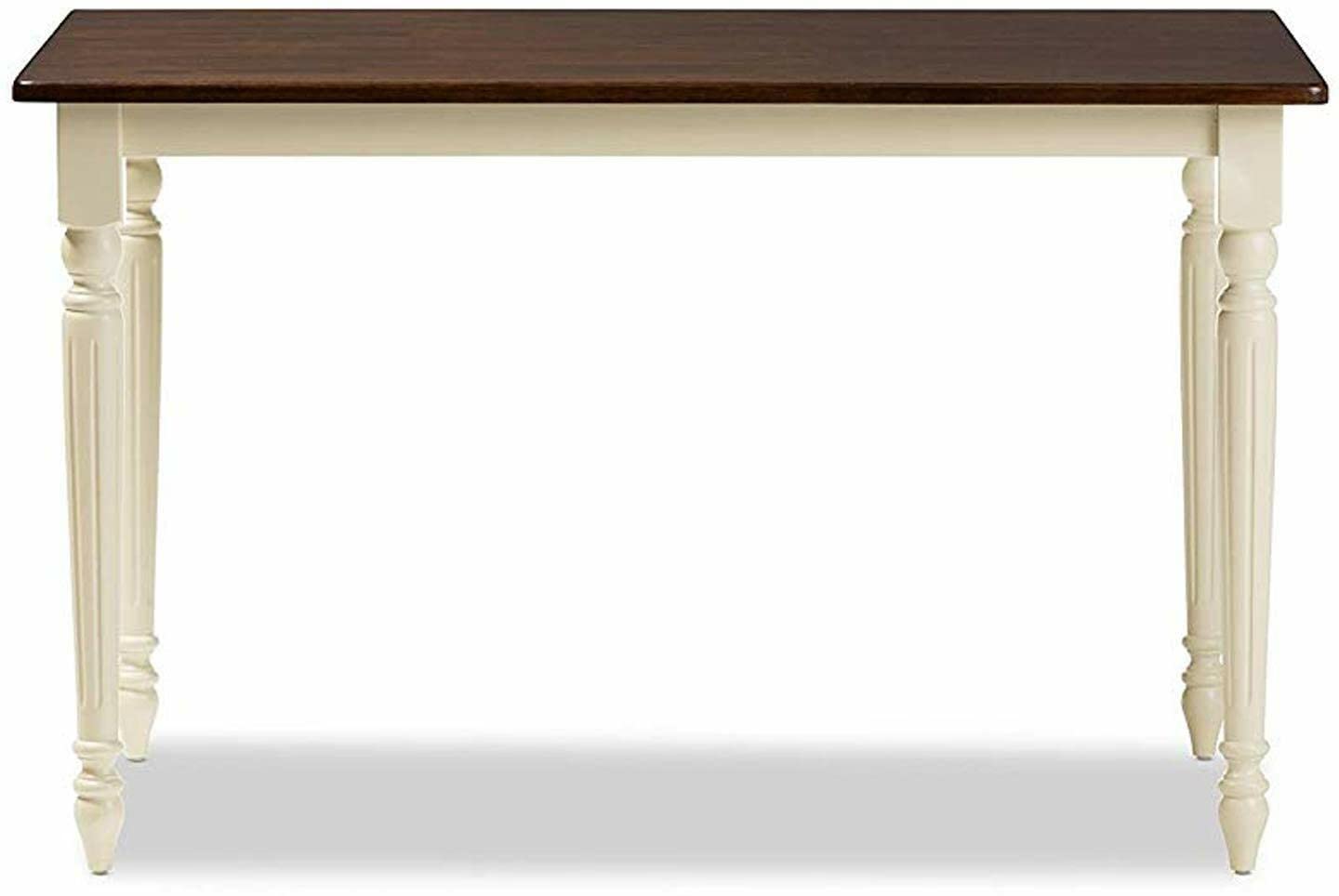 APRODZ Solid Wood Pensac 4 Seater Dining Table Set for Home | Dining Furniture | Brown & White Finish