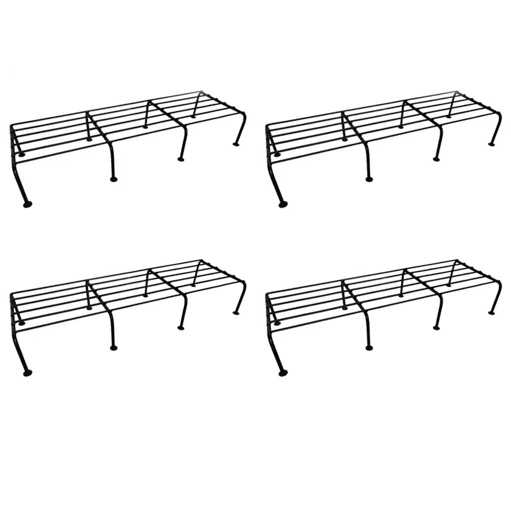 APRODZ Plant Stand/Pot Stand Heavy Duty Iron. Ideal Pot Stands for Plants in Balcony, Home Decor, Indoor and Outdoor Use (PC4)
