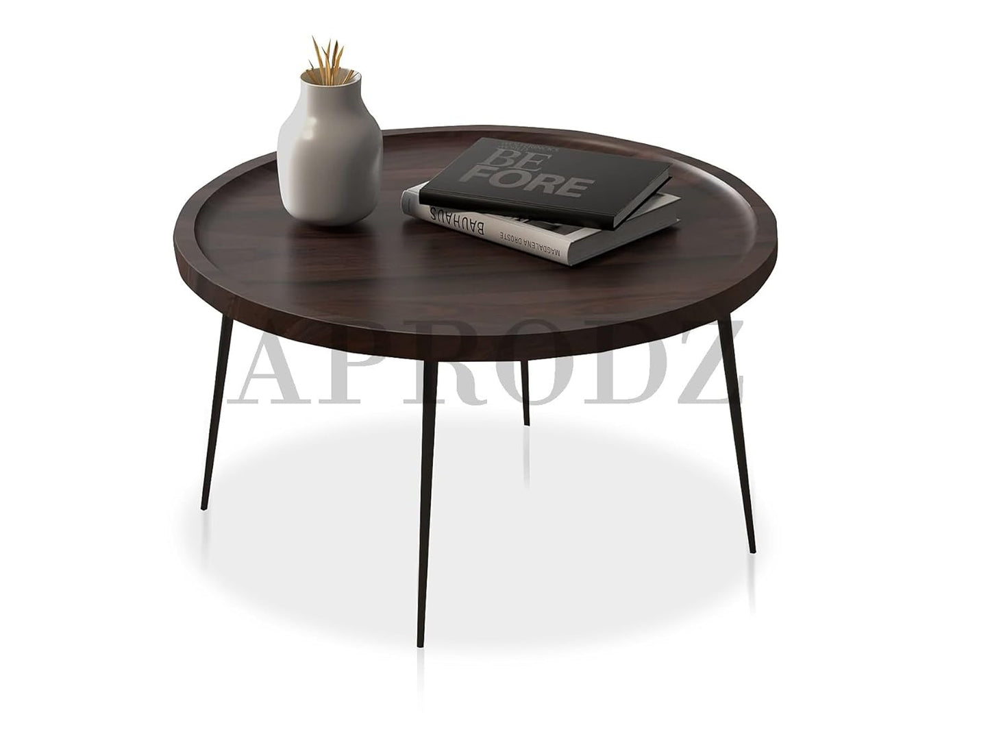 olid Sheesham Wood & Carbon Steel Coffee Table | Stylish & Durable Living Room Centerpiece