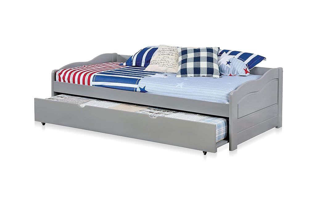 Solid Wood Gymea Daybed with Trundle Bed for Living Room | Bed for Bedroom