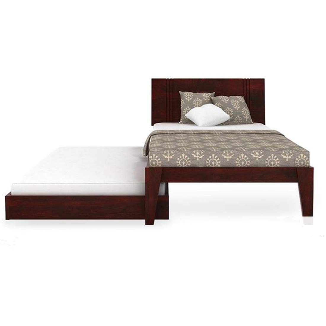 Solid Wood with Storage Trundle Single Wellington Bed for Bedroom