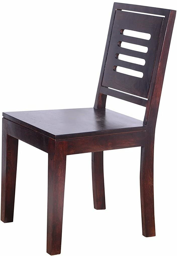 Sheesham Wood Selzo 6 Seater Dining Table Set for Home | Dining Furniture | Brown Finish