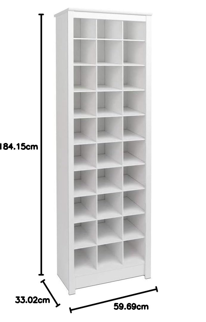 APRODZ Mango Wood Multiple Storage Salga Shoe Rack Shelf For Living Room | Shoe Organizer | White