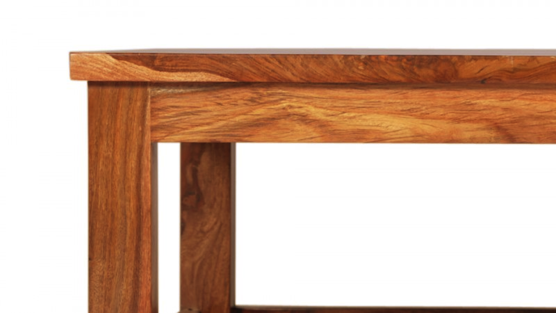 Sheesham Wood Square Shape Norsup Center Coffee Table for Living Room | Brown Finish