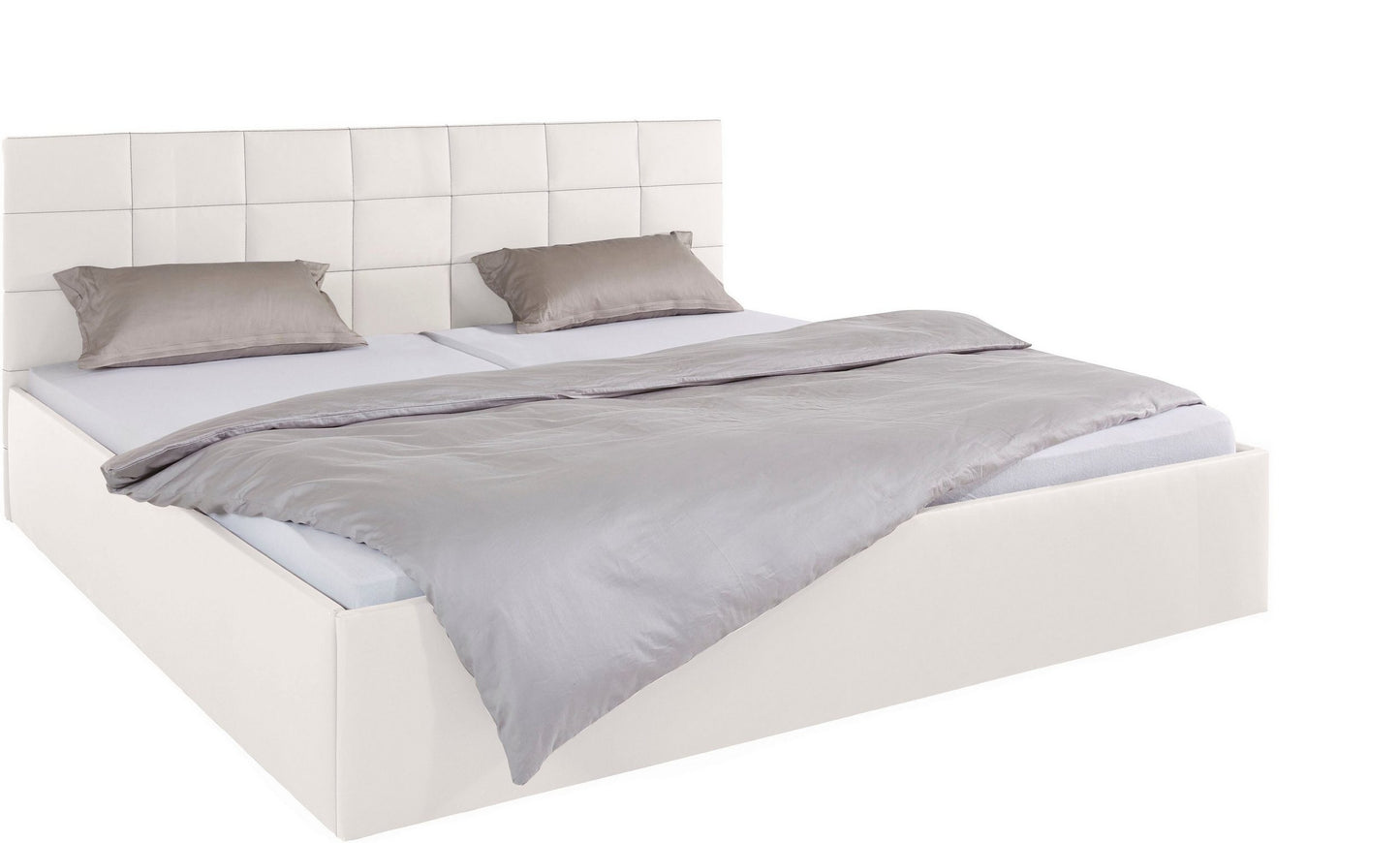 Upholstered Single Size Bed with Box Storage