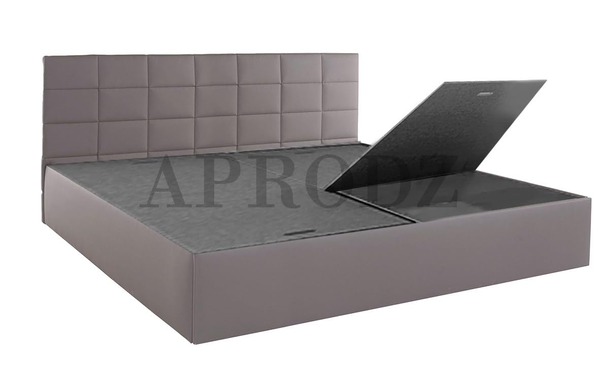 Upholstered Single Size Bed with Box Storage