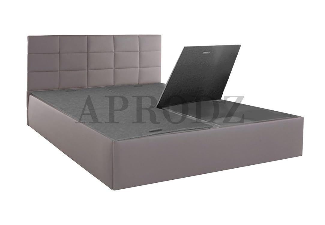 Upholstered Single Size Bed with Box Storage