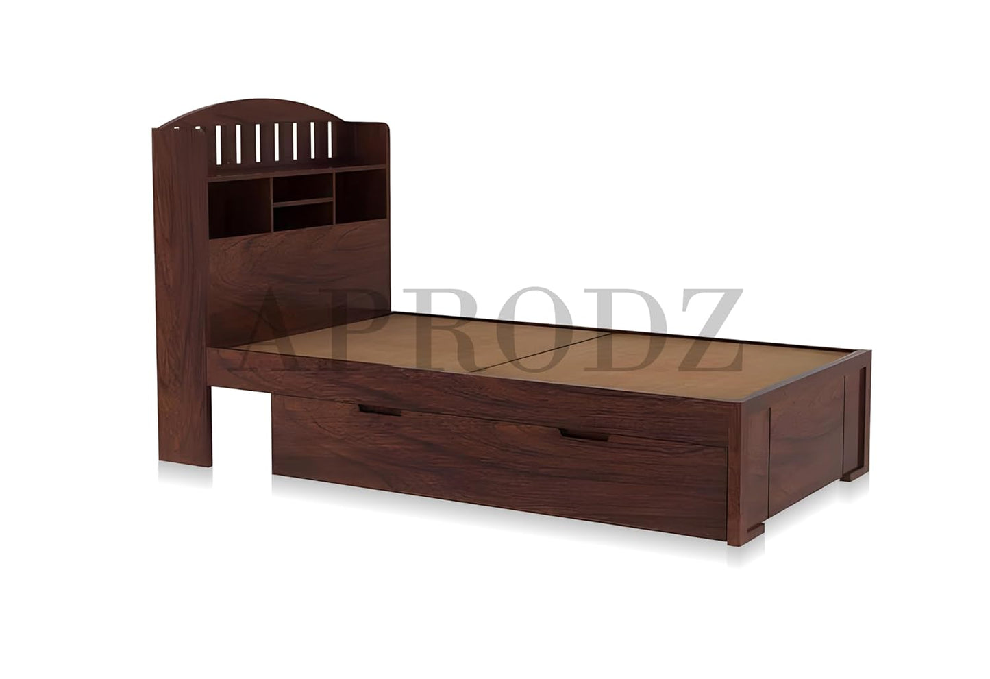 Sheesham Wood Santiago Storage Single Bed for Bedroom Stylish