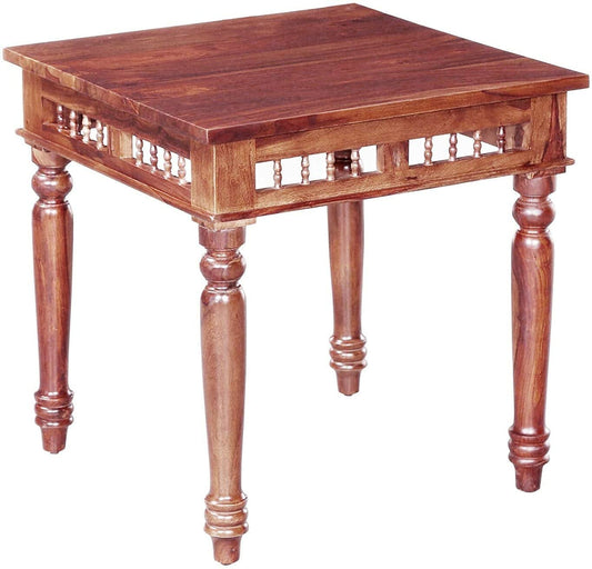 APRODZ Sheesham Wood Norcross 2 Seater Dining Table Set for Home | Dining Furniture | Brown Finish