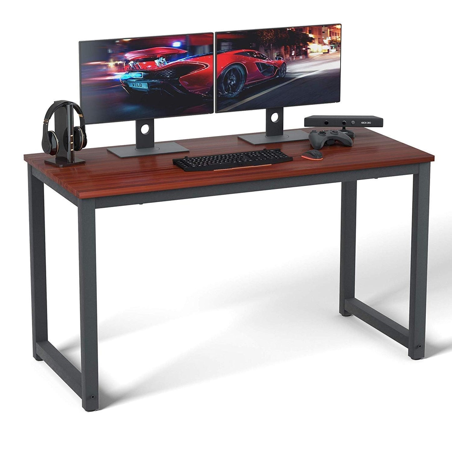 Computer Desk 47" Modern Sturdy Office Desk Study Writing Desk for Home Office, White