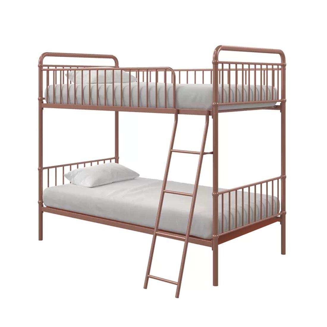 APRODZ Marks Twin Bunk Bed (Metal - Gold Powder Coated)