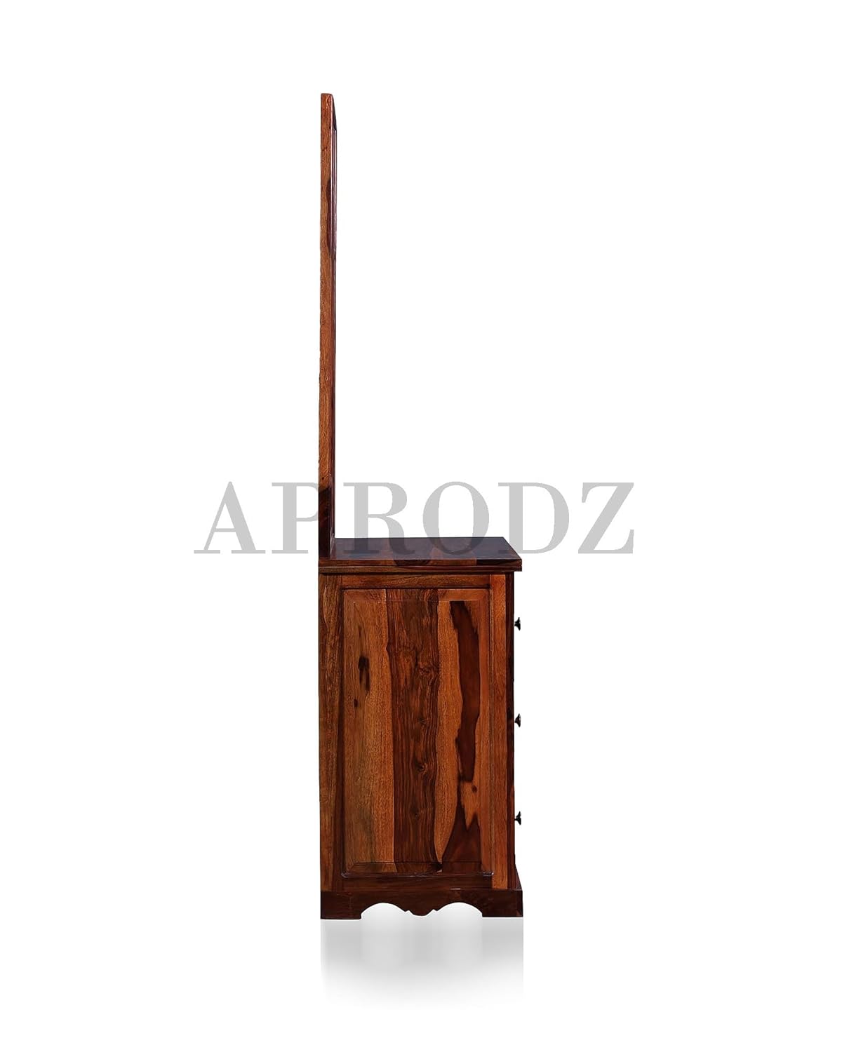 APRODZ Siramika Sheesham Wood Dressing Table with Three Drawer Storage for Living Room (Honey Oak Finish)