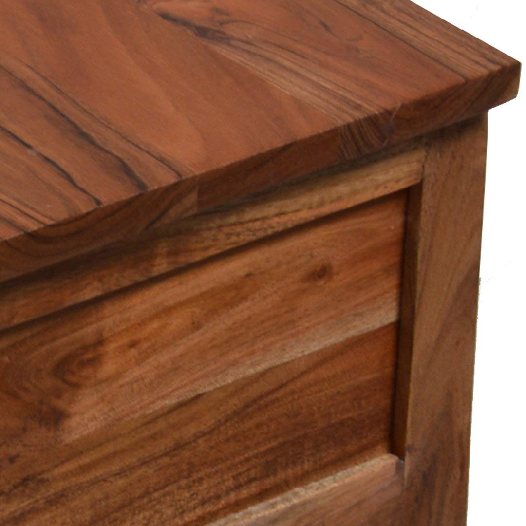 Solid Wood Tineo Bedside Storage Table for Living Room