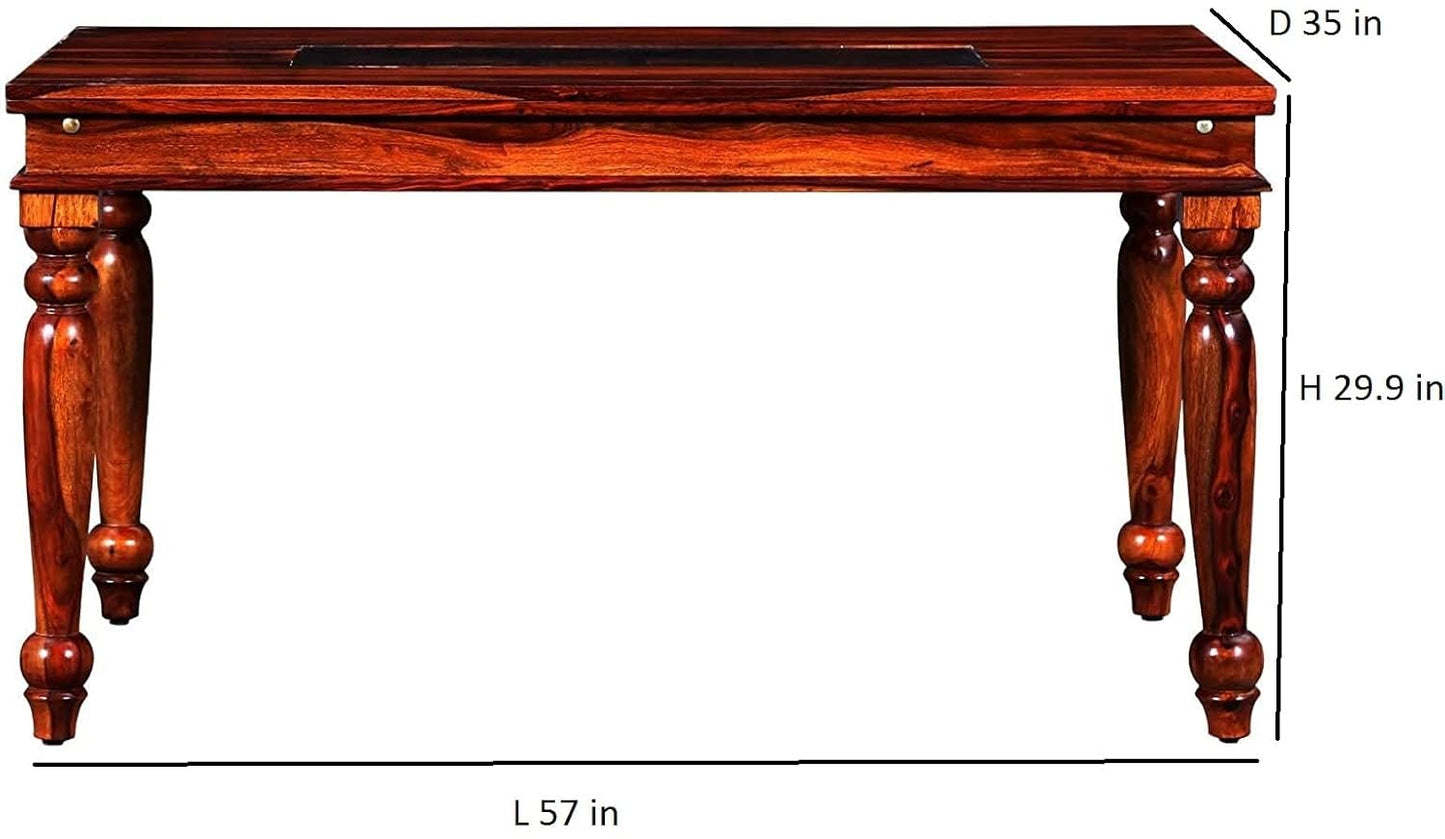 Solid Wood Pensacola 6 Seater Dining Table Set for Home | Dining Furniture