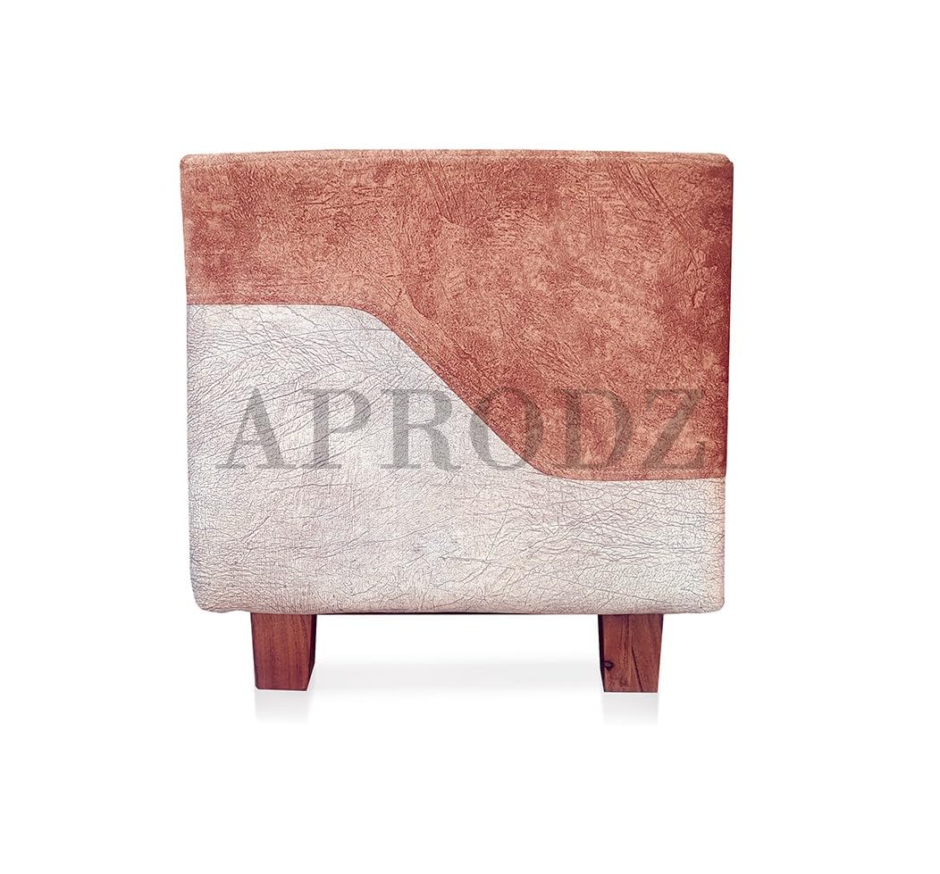 Ottoman Stool for Living Room | Pouffes for Sitting| Foot stools | Office Stools | Decoration & Dressing Table Suede Fabric Set of 2 Hale Navy...