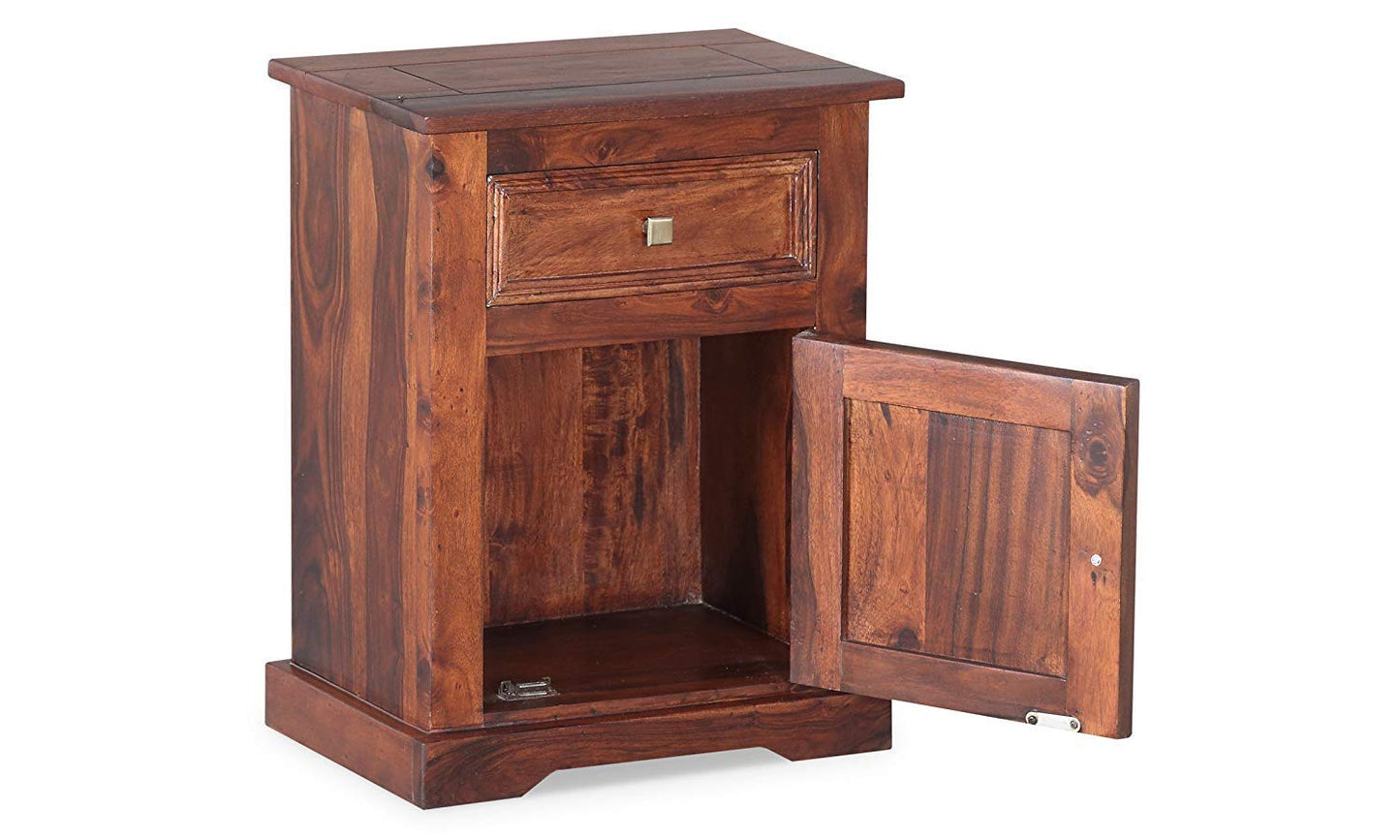 Jayuya Bedside Table (Dark Honey Sheesham)
