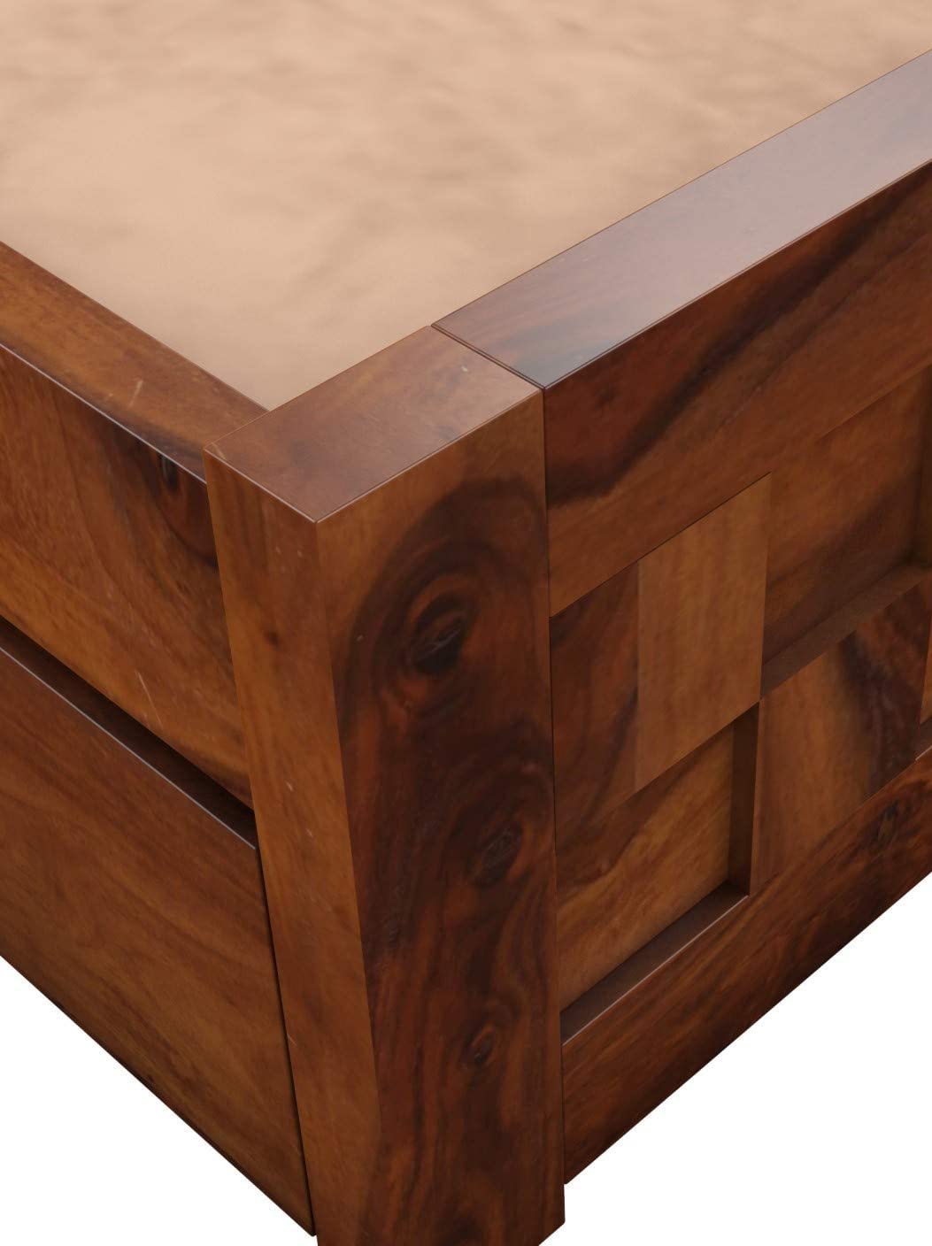 Sheesham Wood Storage Belem Bed for Bedroom Stylish