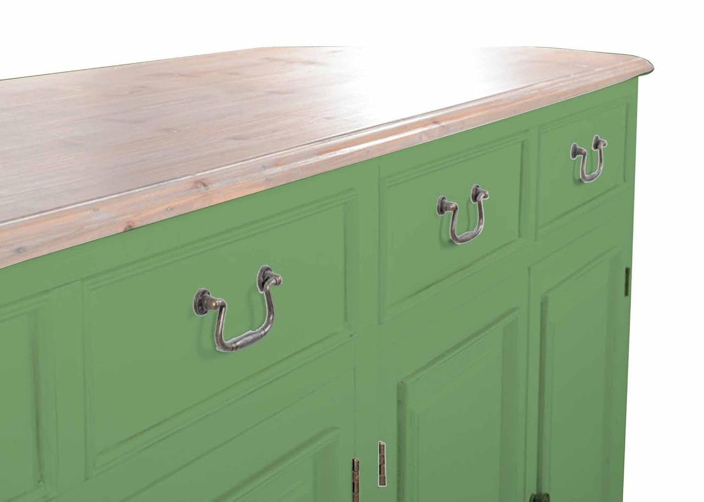 Solid Wood Cancun Storage Sideboard Cabinet with 4 Door and 4 Drawer for Living Room
