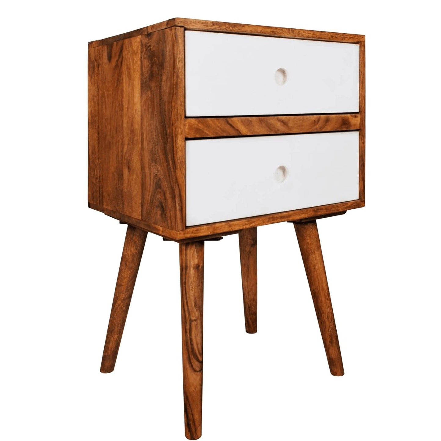 Mango Wood Fauna Bedside Table for Home