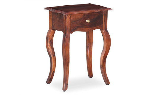 Leego Bedside Table (Light Honey Sheesham)
