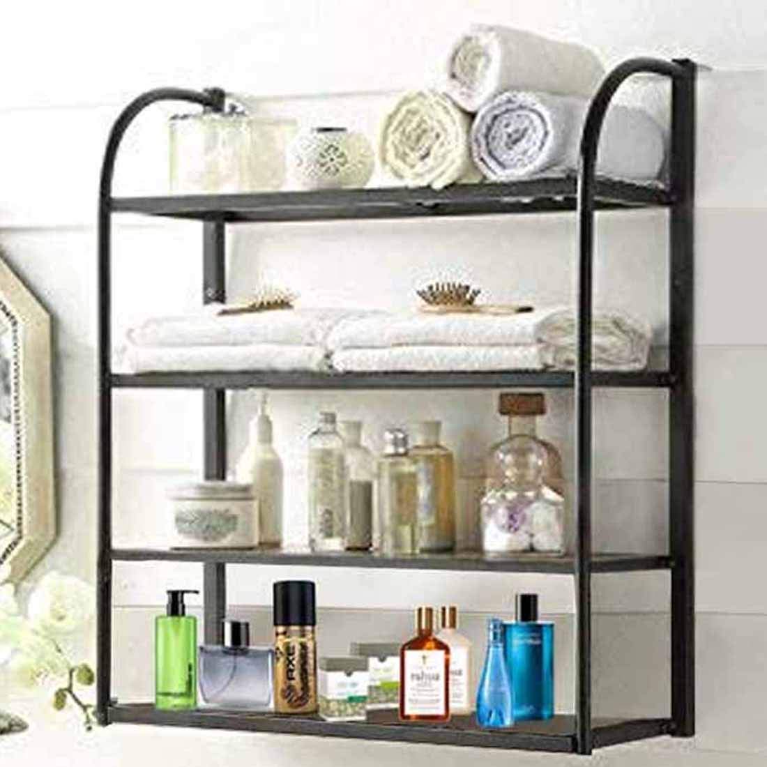 Solid Wood Flores Hanging Storage Rack for Living Room