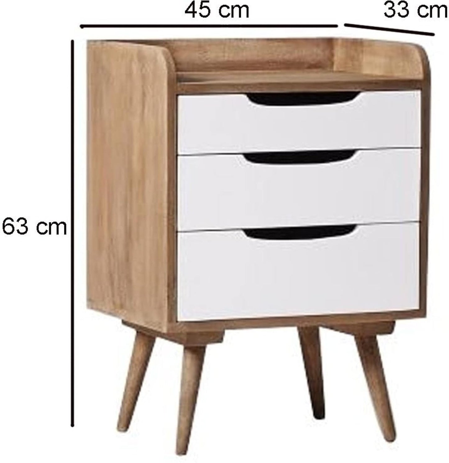 Mango Wood Iriga Bedside Table for Home