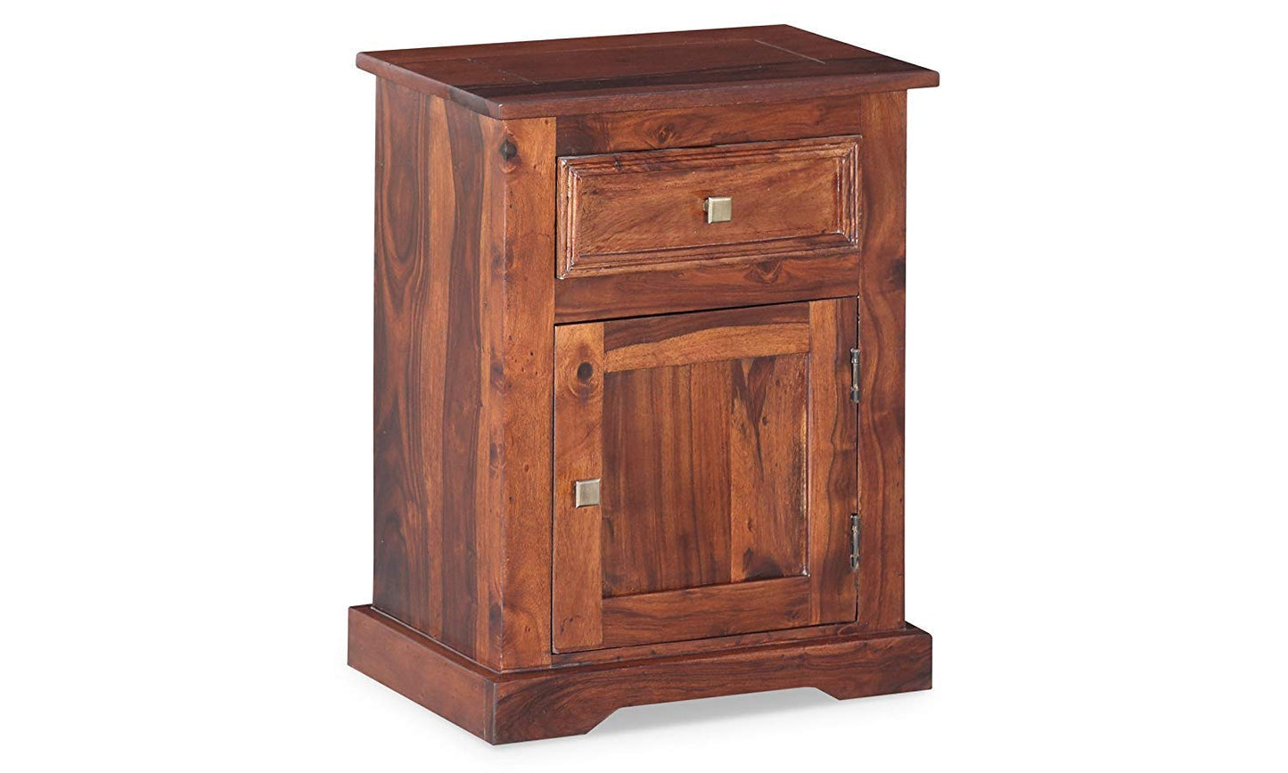 Jayuya Bedside Table (Dark Honey Sheesham)