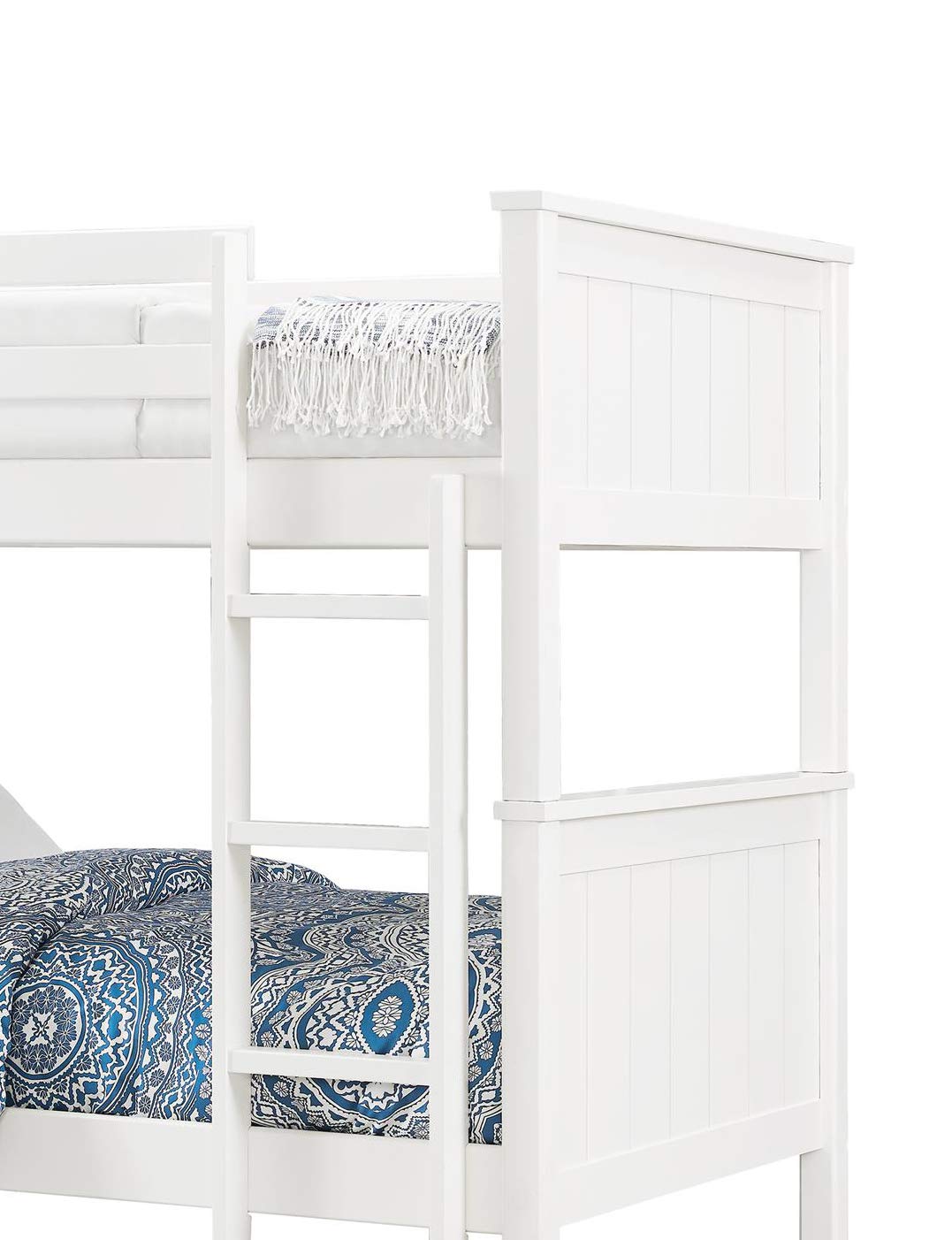 APRODZ Dalton Solid Wood Bunk Bed for Bedroom (Wood - White)