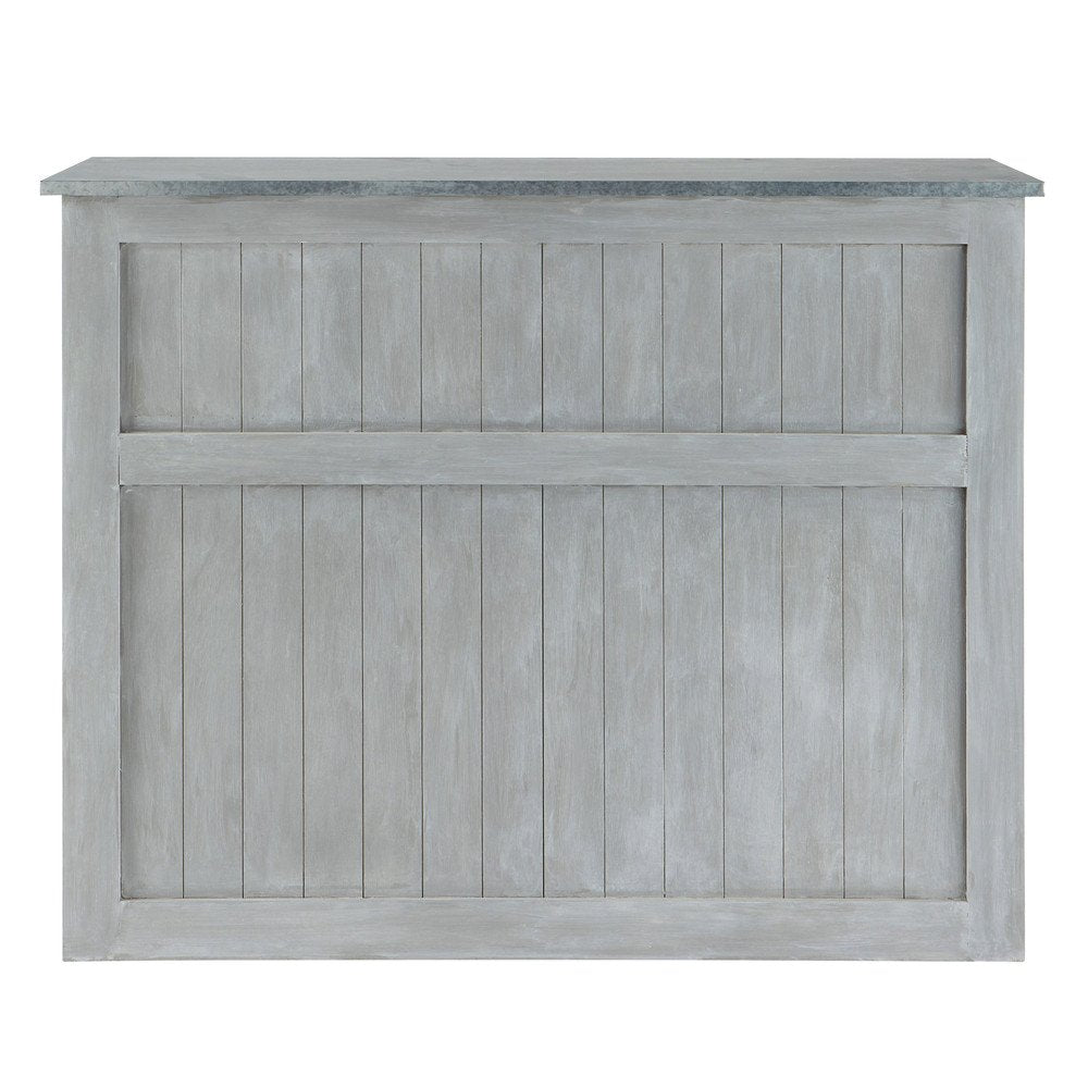APRODZ Mango Wood Duffy Wine Storage Stylish Bar Cabinet for Living Room | White Finish
