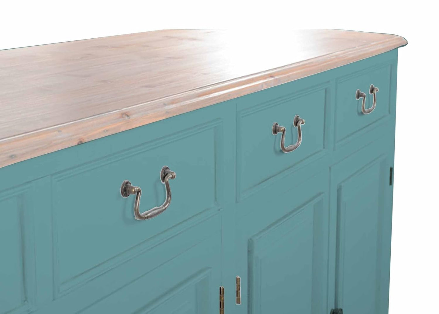 Solid Wood Cancun Storage Sideboard Cabinet with 4 Door and 4 Drawer for Living Room