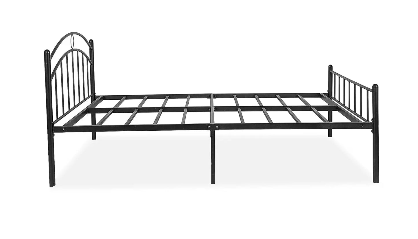 Iron Bed For Bedroom Metal Bed In Black Color, Painted