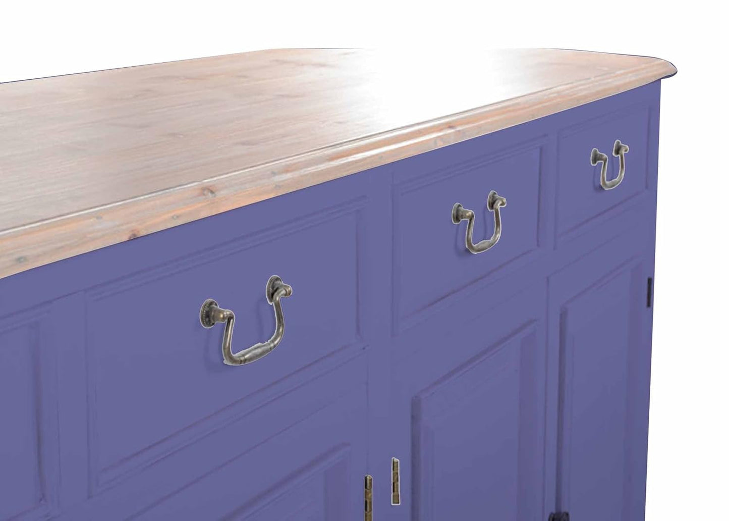 Solid Wood Cancun Storage Sideboard Cabinet with 4 Door and 4 Drawer for Living Room