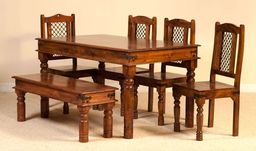 APRODZ Reyk Dining Table- Brown