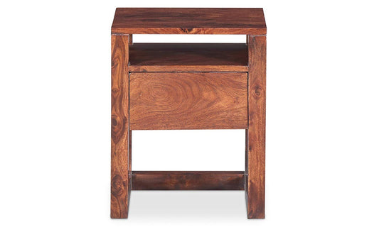 Danao Bedside Table (Light Honey Sheesham)