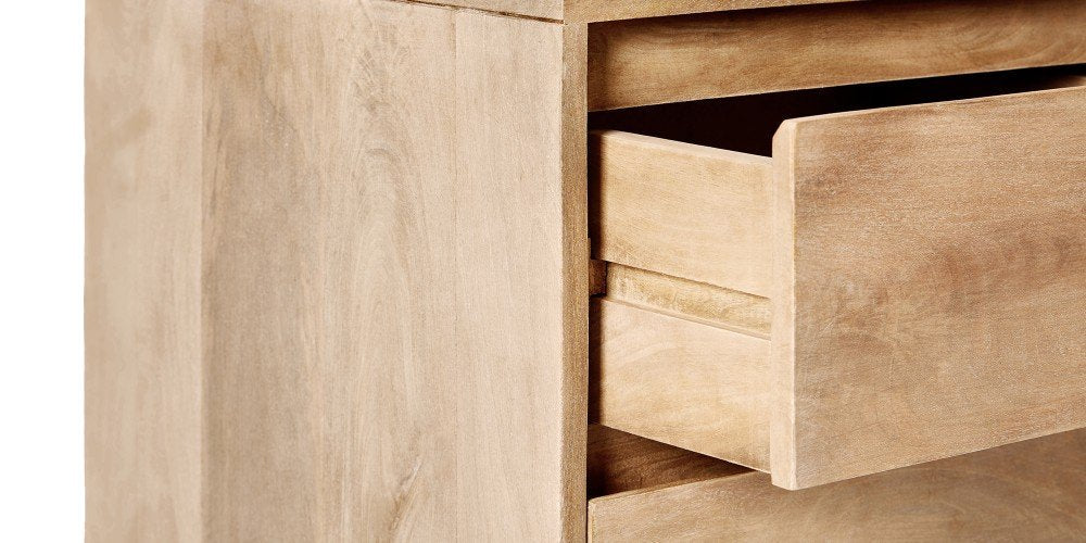 Aprodz Mango Wood Horta Bedside Table for Home