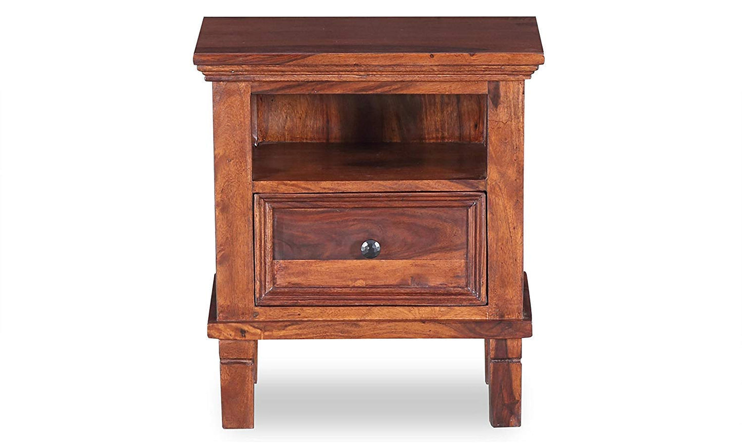 Getafe Bedside Table (Dark Honey Sheesham)