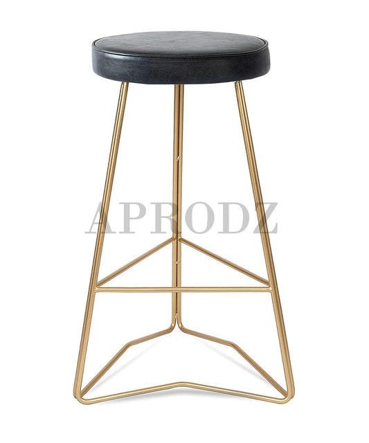 Bar Stool Metal, Leather Cushion Bar Stool, Counter Stool, High Stool, Kithcen Stool for Bar/Home/Kitchen/Room