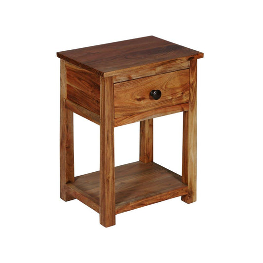 Solid Wood Tineo Bedside Storage Table for Living Room
