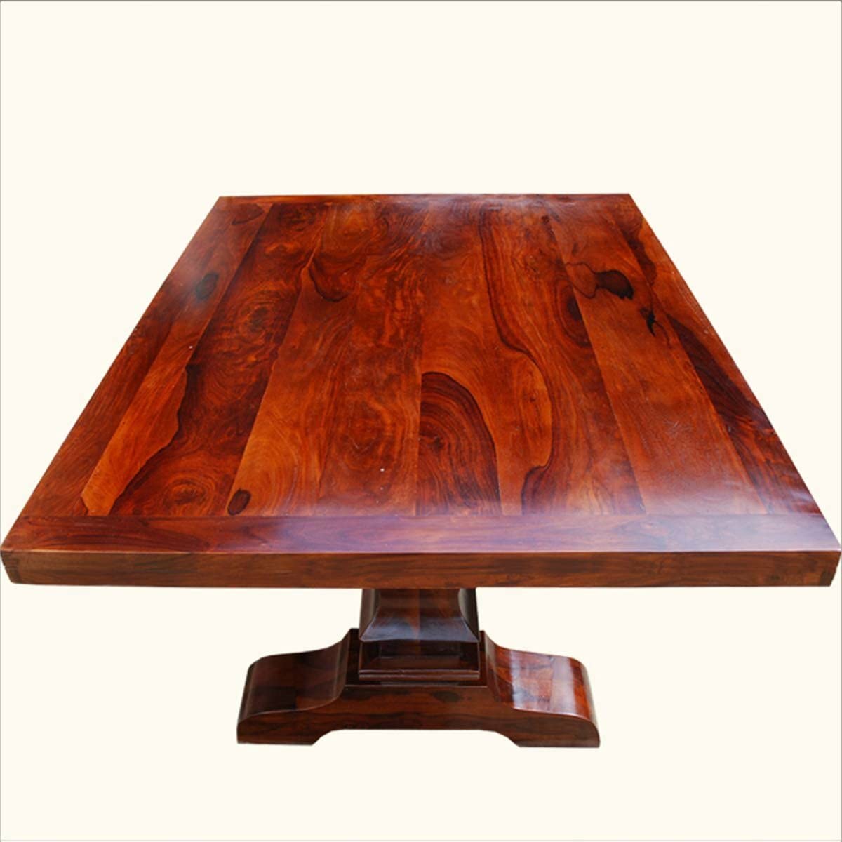 APRODZ Sheesham Wood Honolulu 6 Seater Dining Table Set for Home | Dining Furniture | Brown Finish