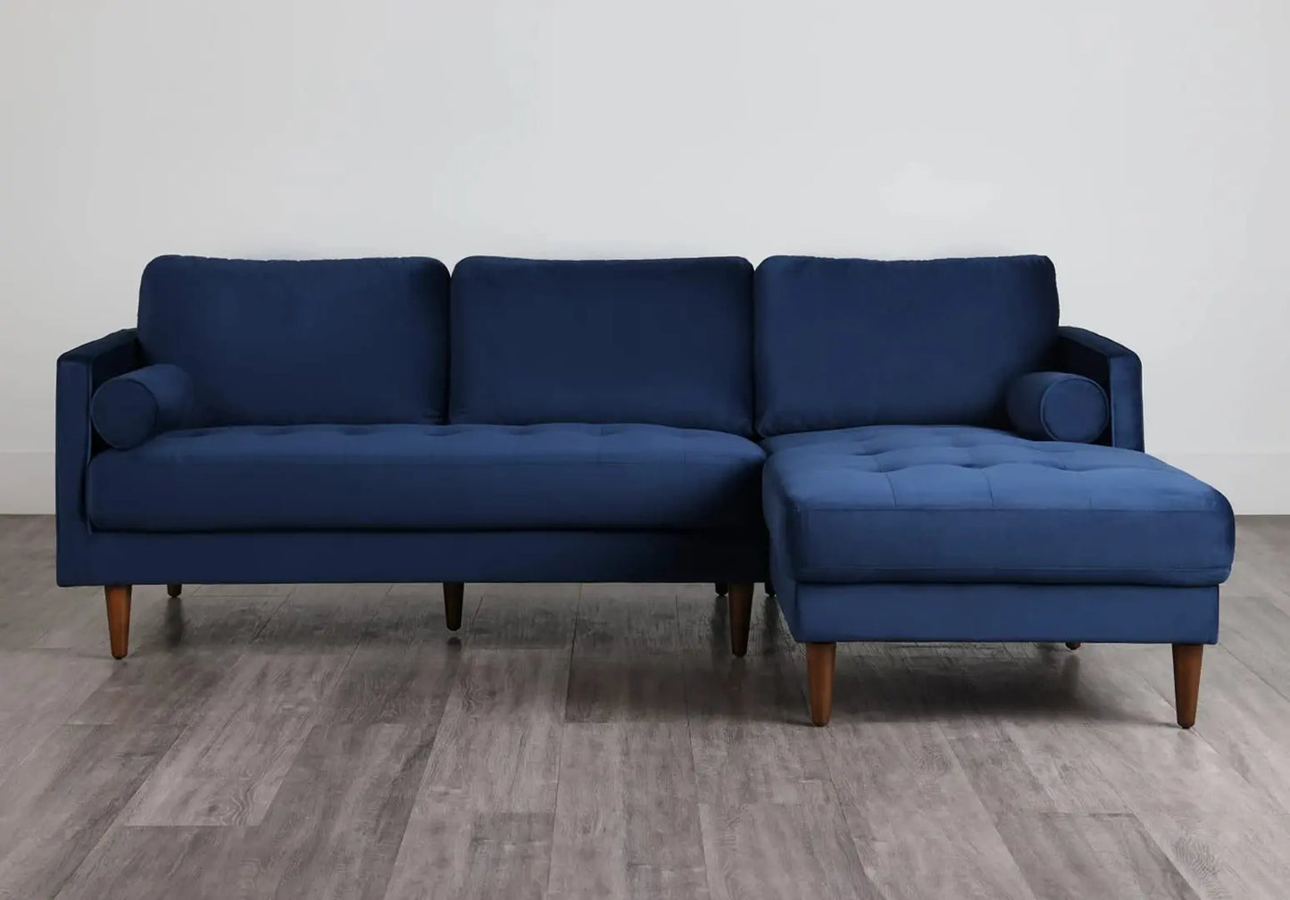 MidCen Wooden 3 Seater Sofa Set with High-Density Comfortable Foam for Home & Living Room (Upholstered- Dark Green Velvet Fabric)