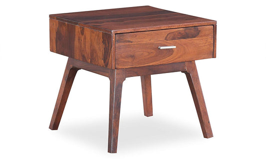 Lirio Bedside Table (Light Honey Sheesham) Aprodz