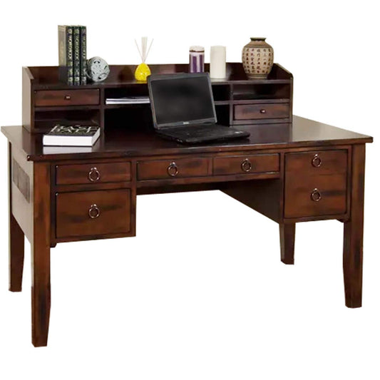 Mango Wood Aniwa Study Desk Table for Home and Office | Brown Finish
