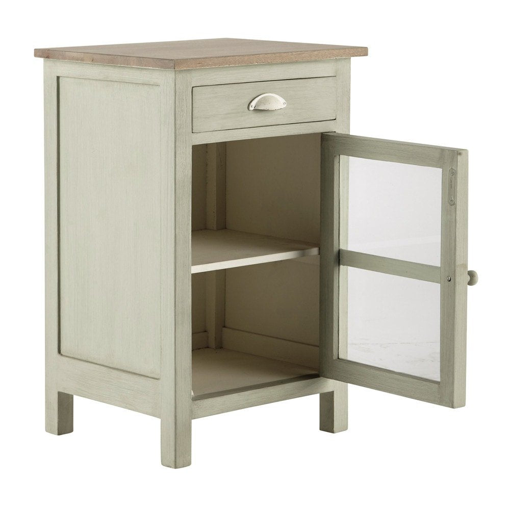 Mango Wood Pisco Bedside Table for Bedroom