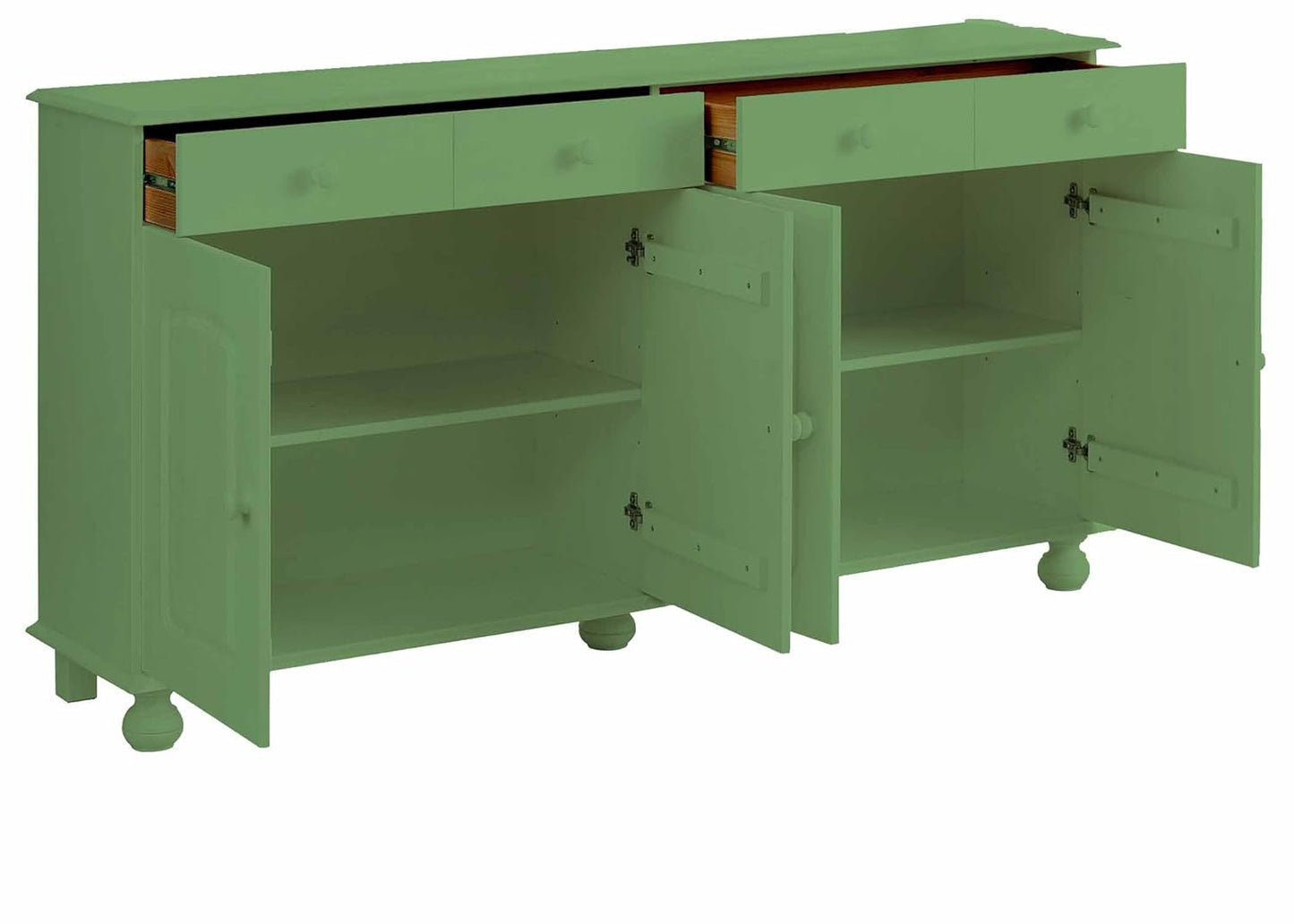 APRODZ Solid Wood Campinas Sideboard Storage Cabinet for Living Room | Mossy Garden