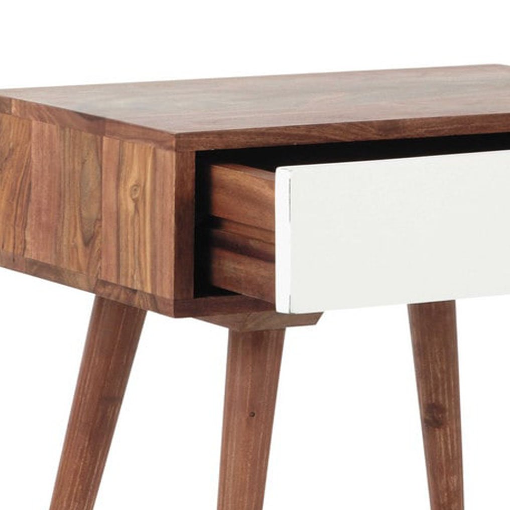Sheesham Wood Lima Bedside Table for Bedroom Living Room | Mohogany Finish